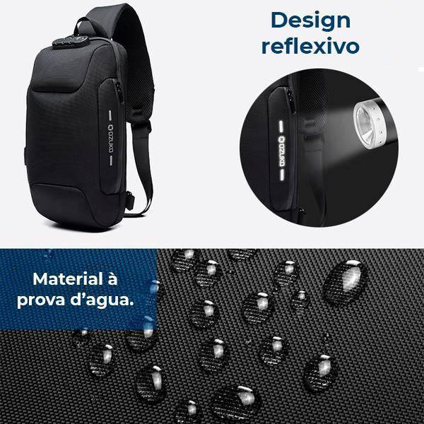 Mochila Resistente modelo Infinita Anti-furto com USB e Frete Grátis!